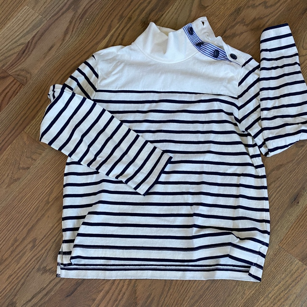 NWOT Jcrew navy striped shirt